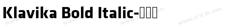 Klavika Bold Italic字体转换
